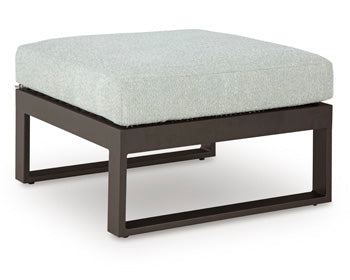 Ottoman with Cushion Beachloft Black/Gray