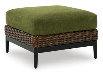 Ottoman with Cushion Horizon Hall Brown/Green