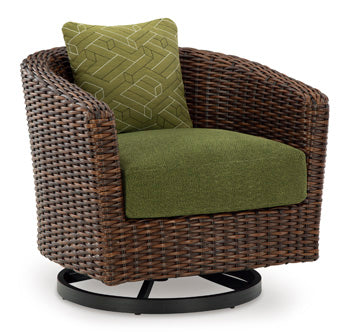 Swivel Lounge w/ Cushion Horizon Hall Brown/Green