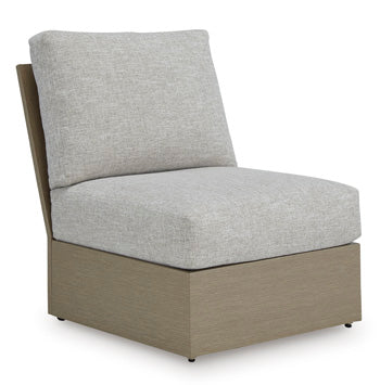 Armless Chair w/Cushion Kimpton Isle Brown/Beige