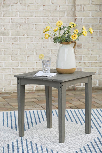 Square End Table Visola Gray