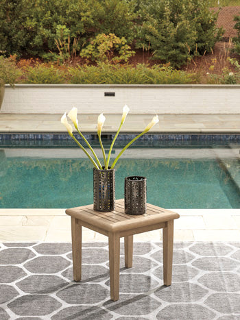 Square End Table Gerianne Grayish Brown