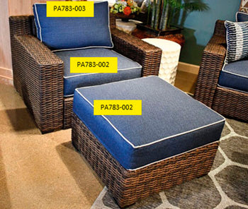Back Cushion Grasson Lane Brown/Blue