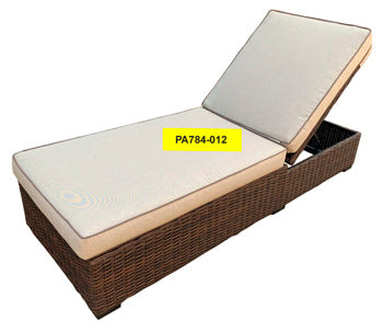 Chaise Seat Cushion Coastline Bay Light Brown