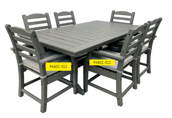 Chair Seat Cushion Visola Gray