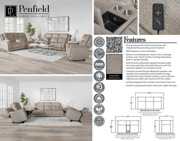 Penfield Reclining Loveseat w/Console