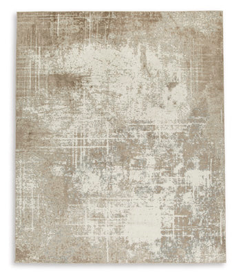 Washable Large Rug Grifflain Tan/Brown/Gray
