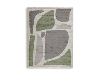 Large Rug Anburgh Green/Gray/Ivory