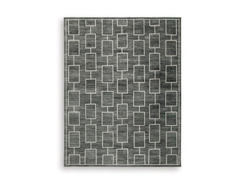 Washable Large Rug Elderland Black/Gray