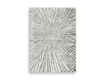 Washable Medium Rug Verland Gray/White