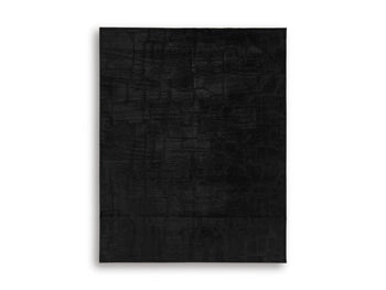 Washable Large Rug Gibbswell Black