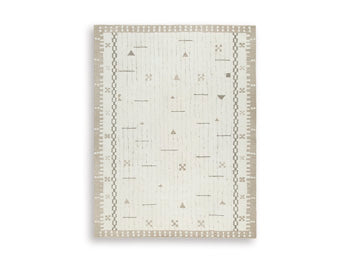 Large Rug Dot Cream/Brown/Taupe