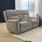 Porter Power Reclining Lumbar Console Loveseat
