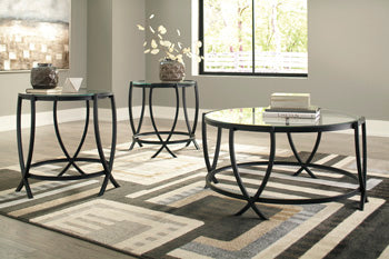 Occasional Table Set (3/CN) Tarrin Black
