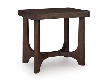 Rectangular End Table Korestone Dark Brown