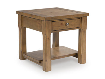 Rectangular End Table Vandenmore Medium Brown