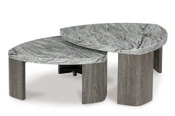 Stacked Cocktail Table Surmour Gray/Brown