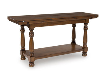 Flip Top Sofa Table Sturlayne Brown