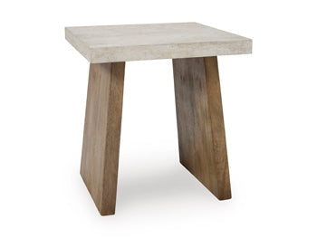 Square End Table Brendalhouse Light Brown