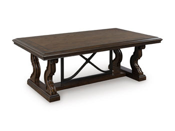Rectangular Cocktail Table Maylee Dark Brown