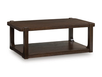 Rectangular Cocktail Table Breckington Dark Brown