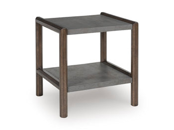 Rectangular End Table Kallenny Brown/Gray