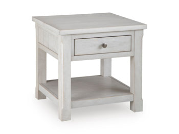 Square End Table Robbinsdale Antique White