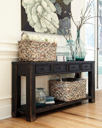 Sofa Table Gavelston Black