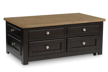 Lift Top Cocktail Table Drazmine Brown
