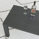 Homestyles Outdoor Aluminum Loveseat with Lounge Chairs and Coffee Table 6730-60-10D-21