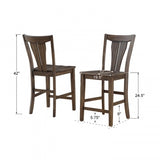 Daphne 24" High Fan Back Barstool