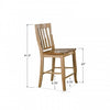 Quails Run - Almond/Wheat 24" Rake Back Barstool