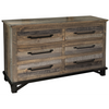 Loft Brown 6 Drawer Dresser