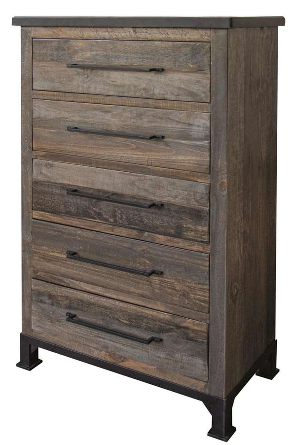 Loft Brown 5 Drawer Chest