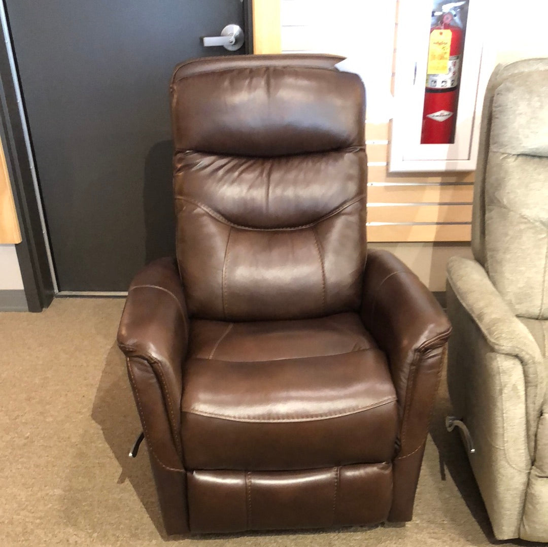 Gemini Recliner Swivel Leather Closeout