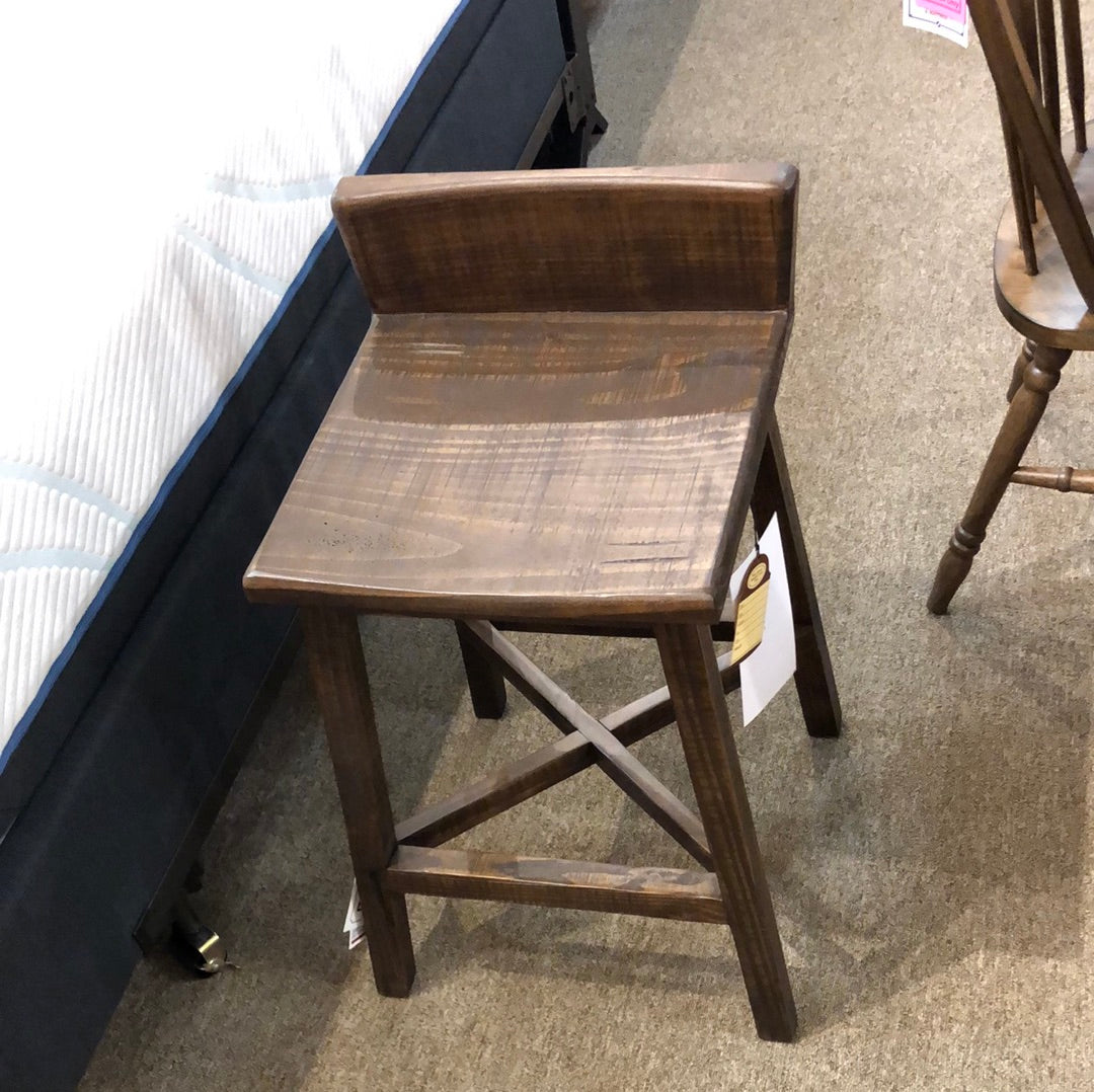 360 Pueblo Brown 24" Wooden Stool