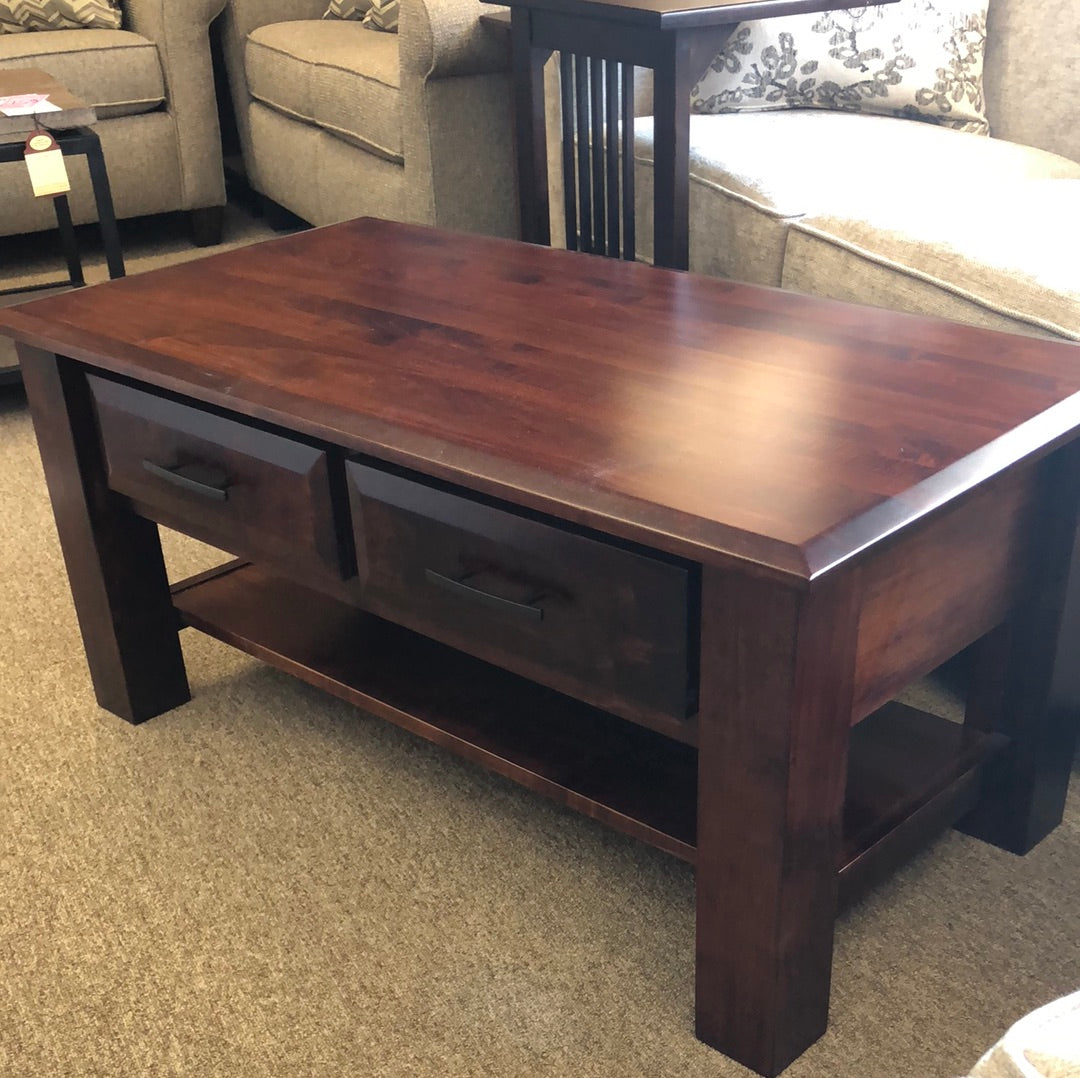 Maple Ridge 2 Drawer Coffee Table