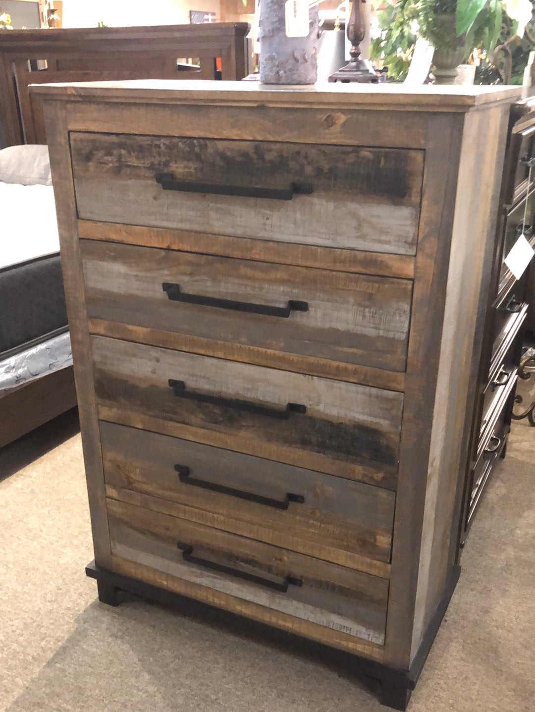 Loft Brown 5 Drawer Chest