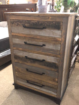 Loft Brown 5 Drawer Chest