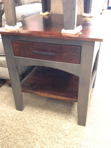 Stone Lake 1 Drawer Large End Table