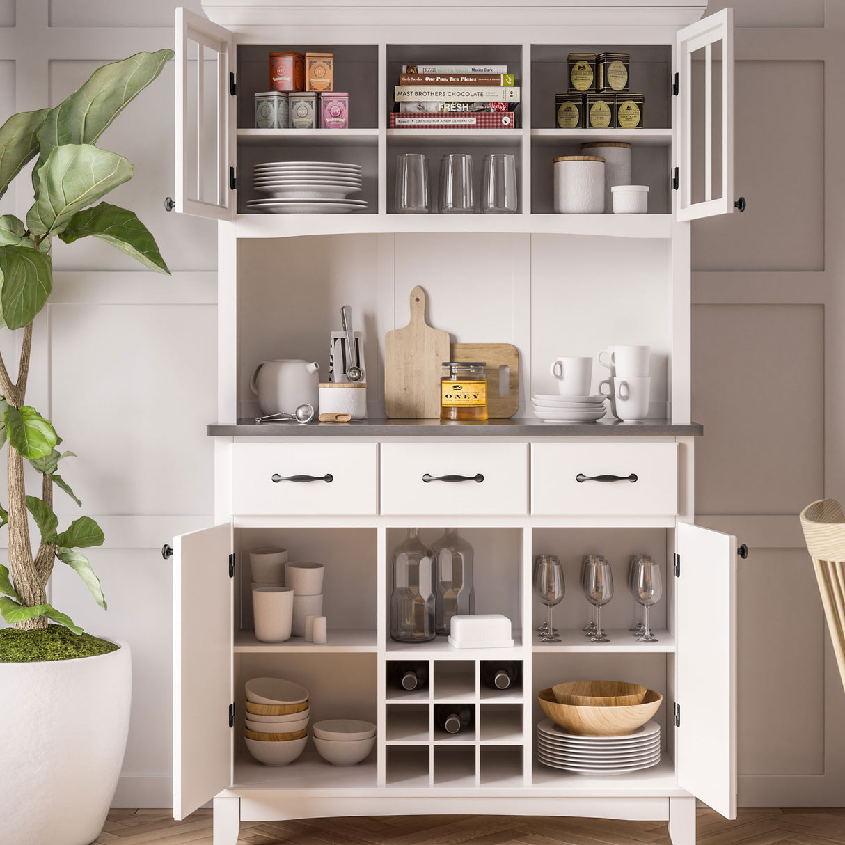 Homestyles Buffet with Hutch 5100-0023-22