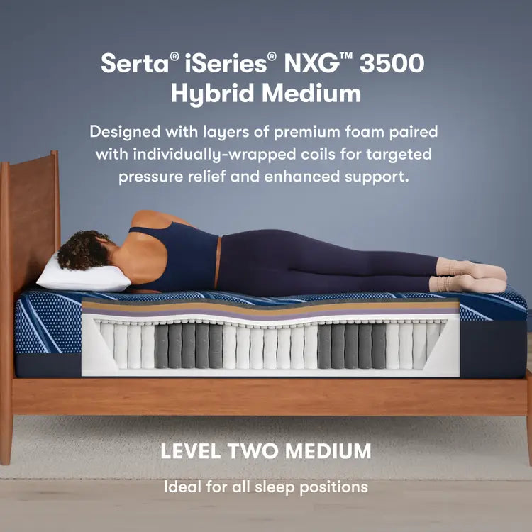 Serta® iSeries® NXG™  3500 HYBRID MEDIUM