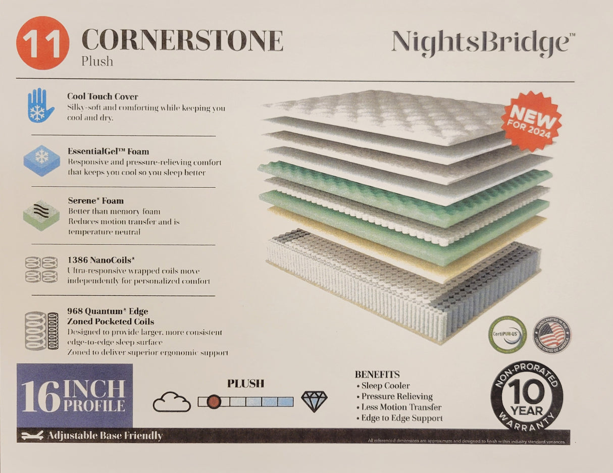Cornerstone Plush Mattress