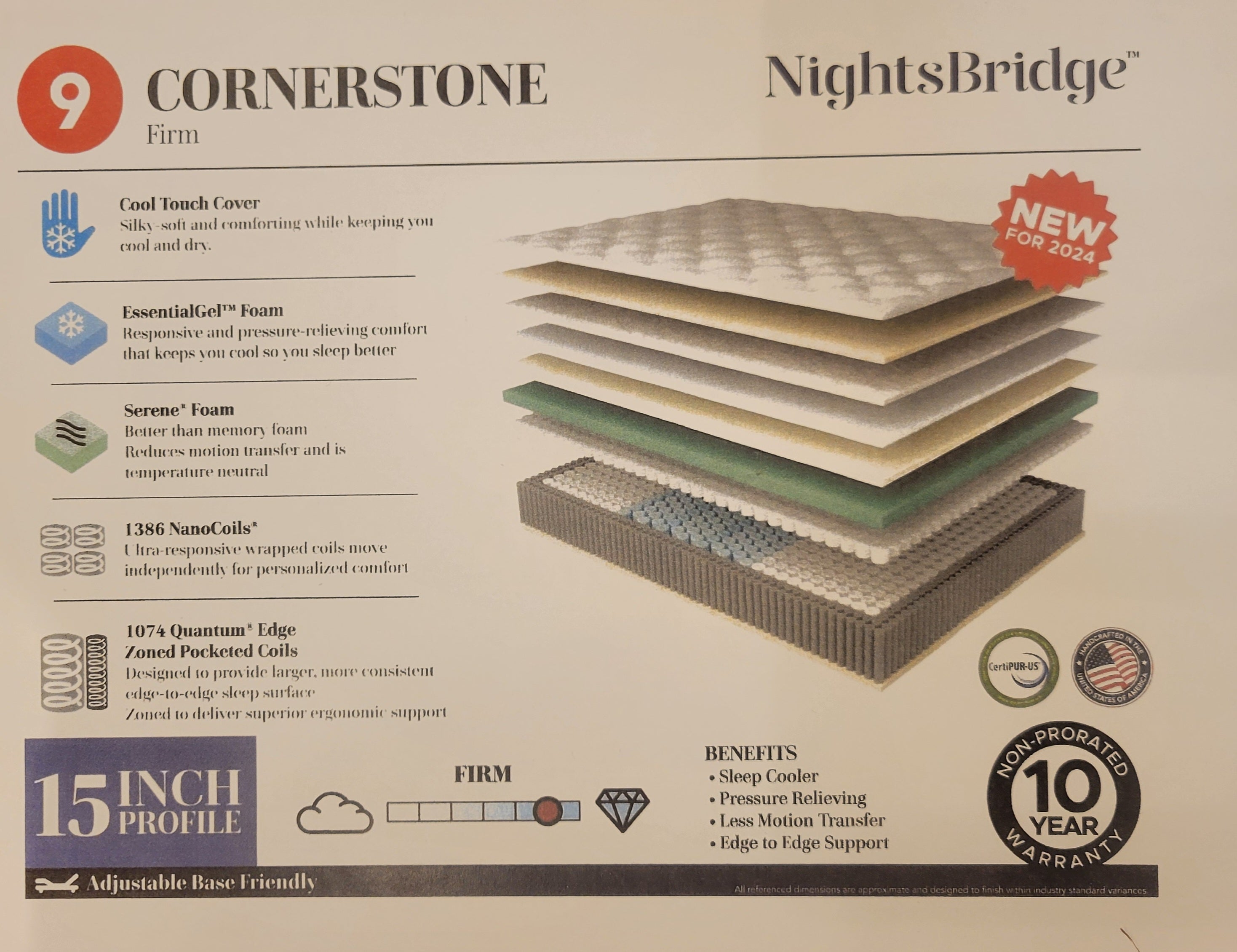 Cornerstone Firm Mattress