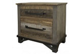 Loft Brown 2 Drawer Nightstand